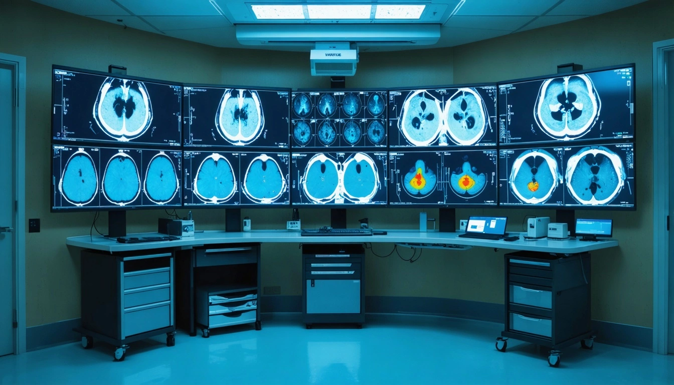AI-generated dose distribution visualization